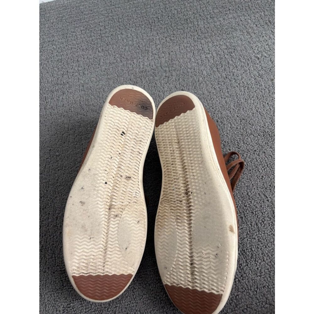 Cole Haan Brown Leather Low-Top Sneakers - Picture 4 of 6